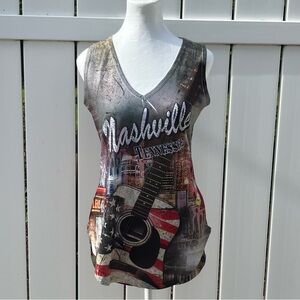 Nashville Graphic Tank Top - Multicolor